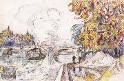 Paul Signac poni royal with the gare d orsay oil painting reproduction
